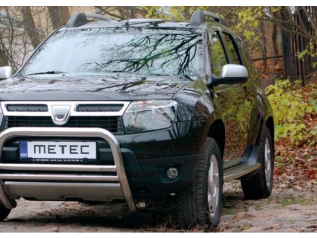 Renault Duster Боковые трубы, с пластиной, нерж. хромоникелевая сталь