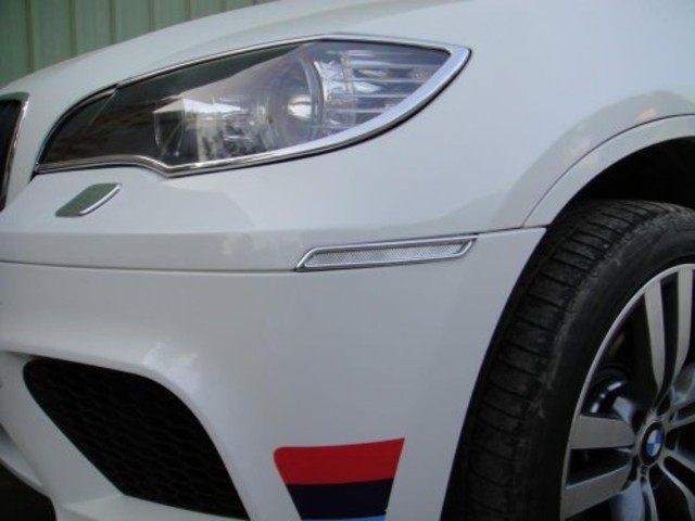 BMW E71 X6 Окантовка фар хром