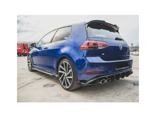 Golf VII R-line 17-19 Накладки на боковые пороги V6, черные, 2 штуки