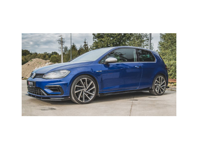 Golf VII R-line 17-19 Накладки на боковые пороги V6, черные, 2 штуки