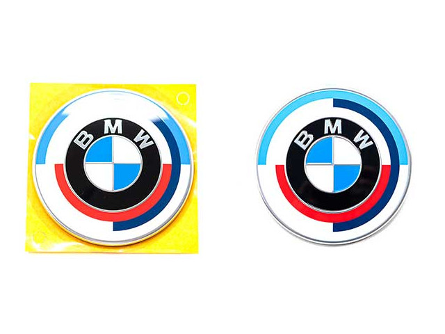 M3 G80 2021- Оригинальные значки BMW 50 Year M на капот и багажник