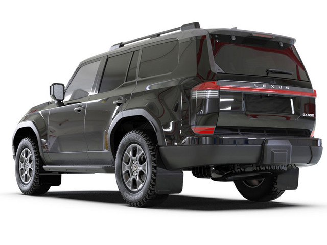 Lexus GX 2024- Брызговики Rally Armor, серая надпись