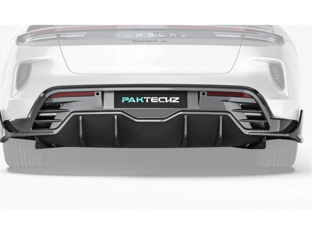 Taycan Диффузор задний карбон Paktechz