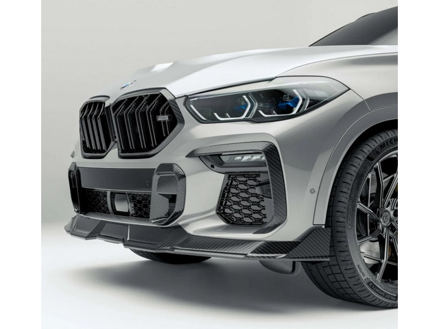 BMW X6 G06 Сплиттер передний карбоновый REVOZPORT