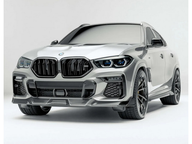 BMW X6 G06 Сплиттер передний карбоновый REVOZPORT