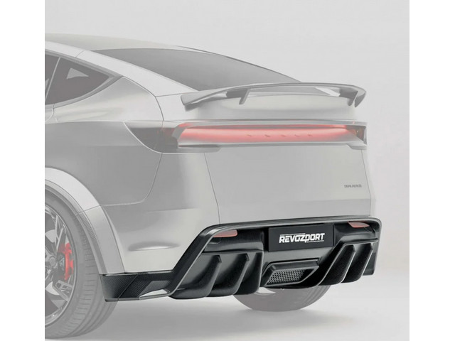 Tesla Model Y Диффузор карбон REVOZPORT
