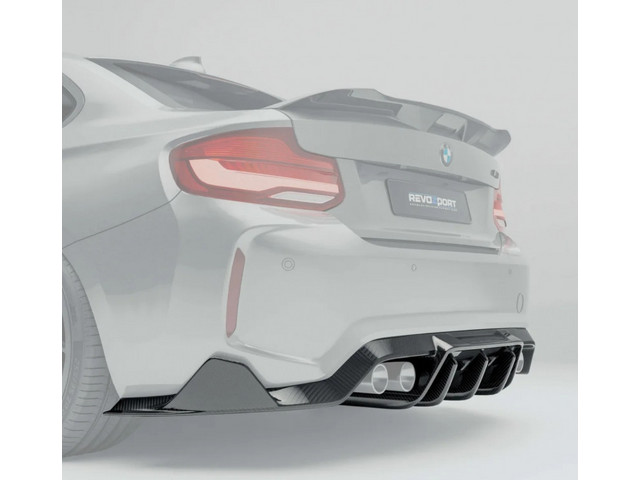 BMW M2 F87 Диффузор бампера карбоновый REVOZPORT