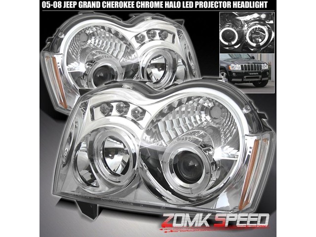 Jeep Grand Cherokee 05-07 Оптика передняя хром