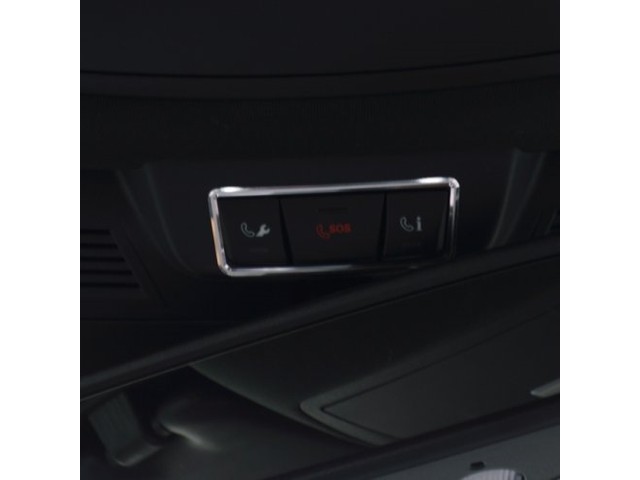 Mercedes X166 GL Окантовка кнопок SOS, алюминий