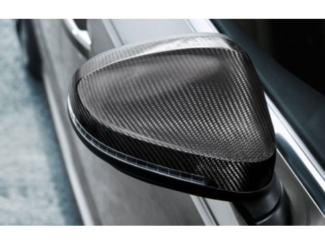 Audi A4 B9 2015 Крышки зеркал, карбон, оригинал (Для автомобилей без функции Audi side assist)