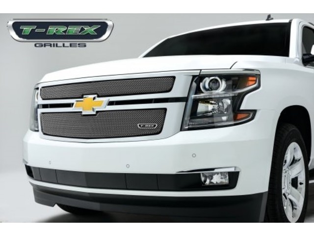 Chevrolet Tahoe 2014  Вставки сетки в решетку радиатора T-REX Sport, хром